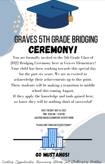 5th Grade Bridging Ceremony